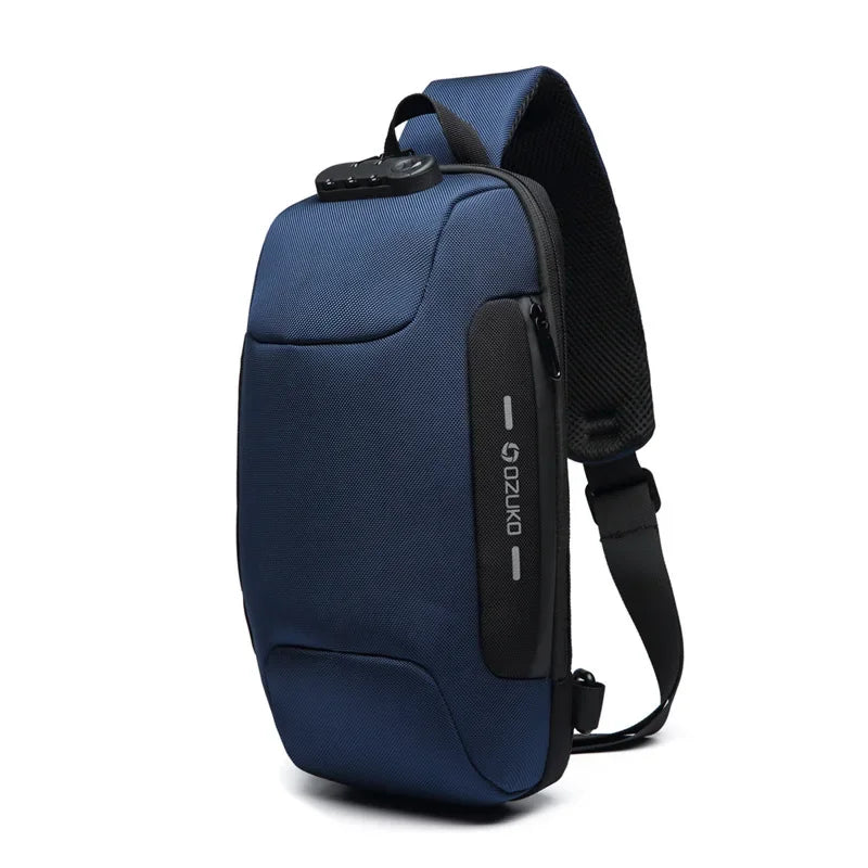 2024 Men'S Cross Body Bag Anti-Theft Shoulder Messenger Bags Male Waterproof Short Trip Chest Bag Pack