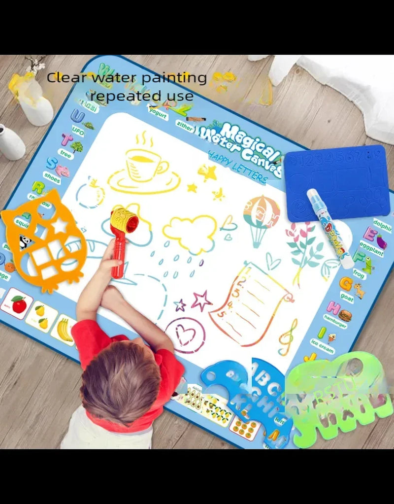 Magic Water Canvas Coloring Doodle, Reusable Magic Pens, Montessori Painting Board, Educational Toys