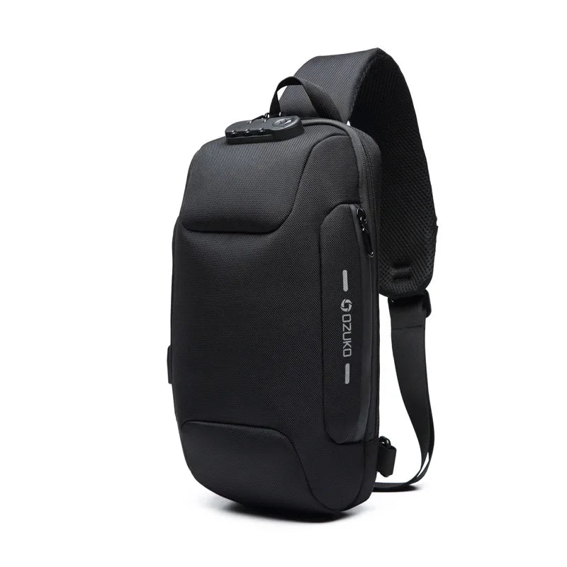 2024 Men'S Cross Body Bag Anti-Theft Shoulder Messenger Bags Male Waterproof Short Trip Chest Bag Pack